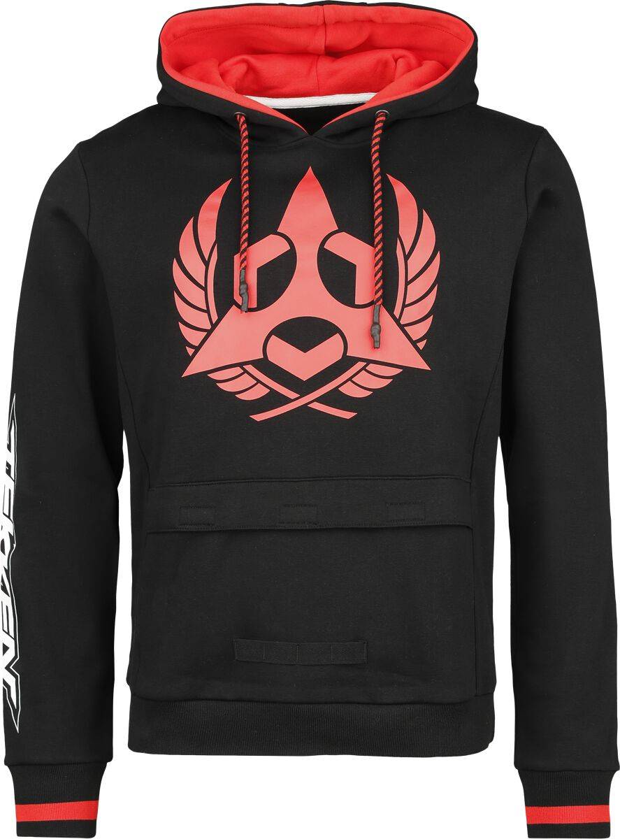 EMP "Mishima Zaibatsu" Kapuzenpullover schwarz/rot von Tekken