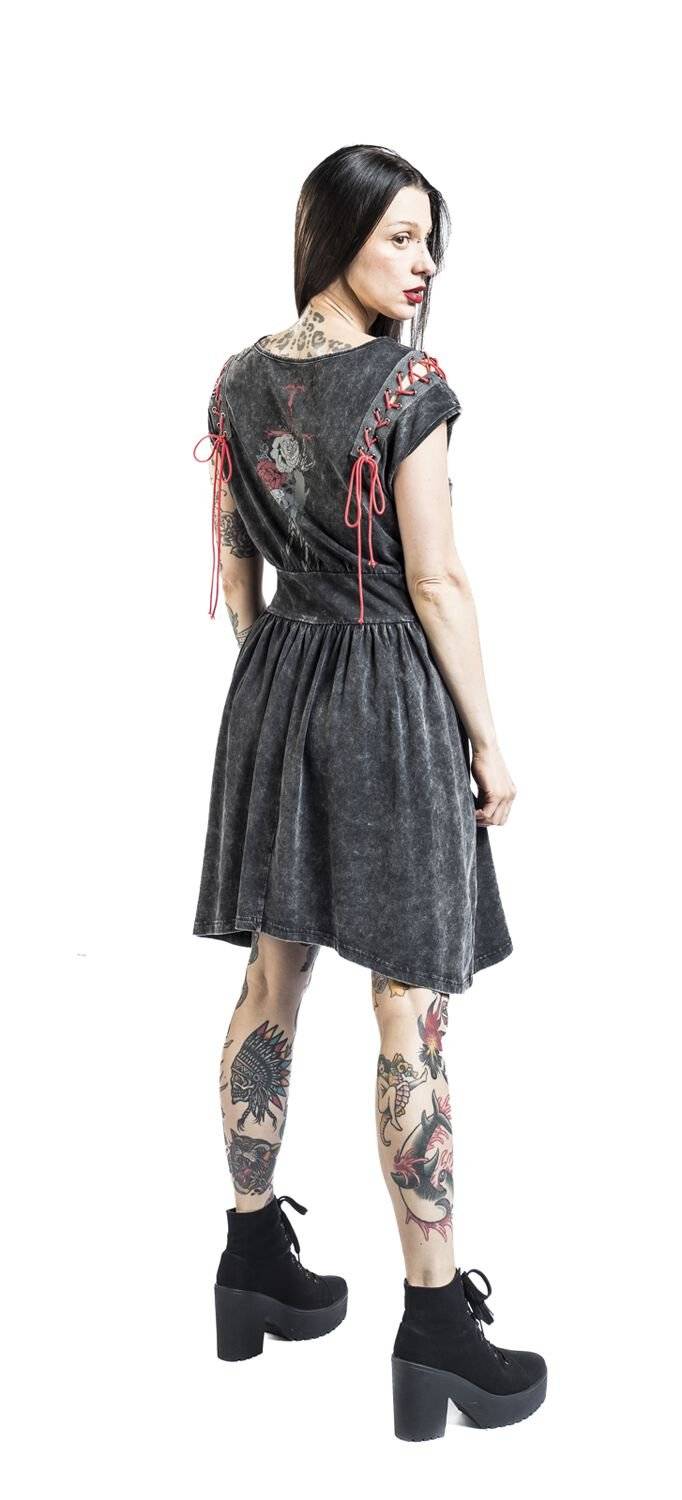 EMP Mittellanges Kleid Schwarz Von Black Premium By EMP