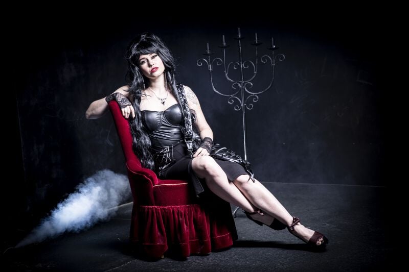 EMP Mittellanges Kleid Schwarz Von Gothicana By EMP
