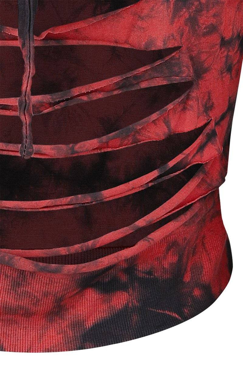 EMP "Morrigan Hood" Kapuzenpullover Rot/schwarz Von Innocent