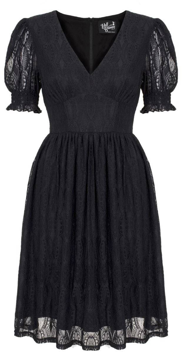 EMP "Mortem Mini Dress" Kurzes Kleid schwarz von Hell Bunny