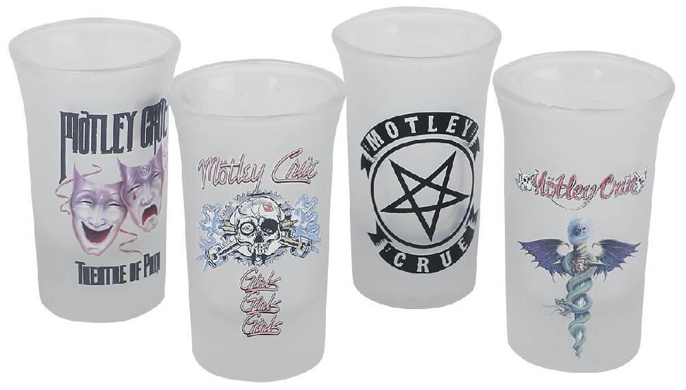EMP "Mötley Crüe" Schnapsglas-Set klar von Mötley Crüe