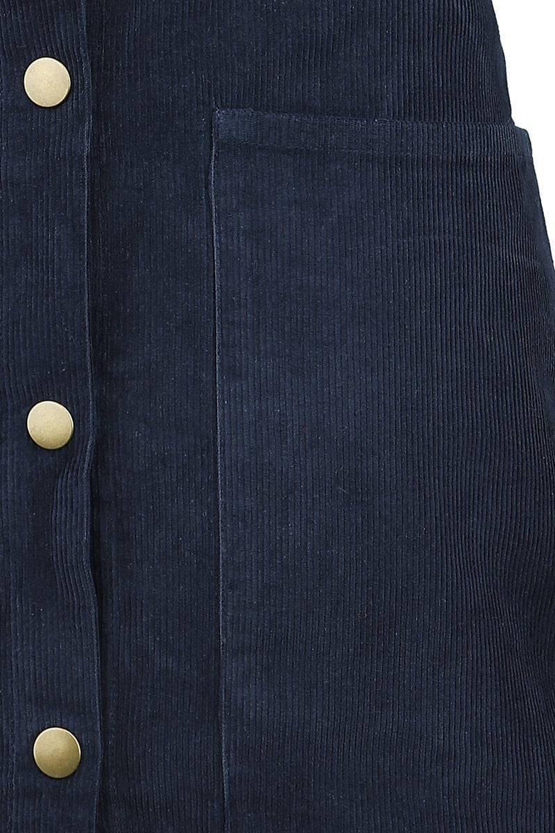 EMP "Moxy Skirt" Kurzer Rock Blau Von Timeless London