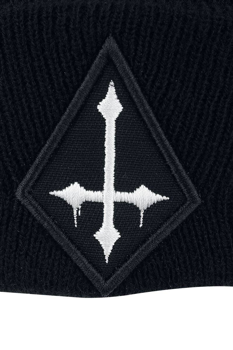 EMP "Mütze Mit Kreuz" Mütze Schwarz Von Black Blood By Gothicana