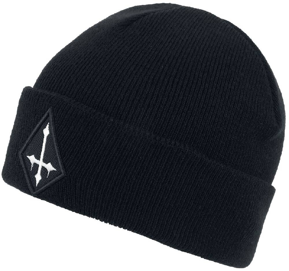 EMP "Mütze mit Kreuz" Mütze schwarz von Black Blood by Gothicana