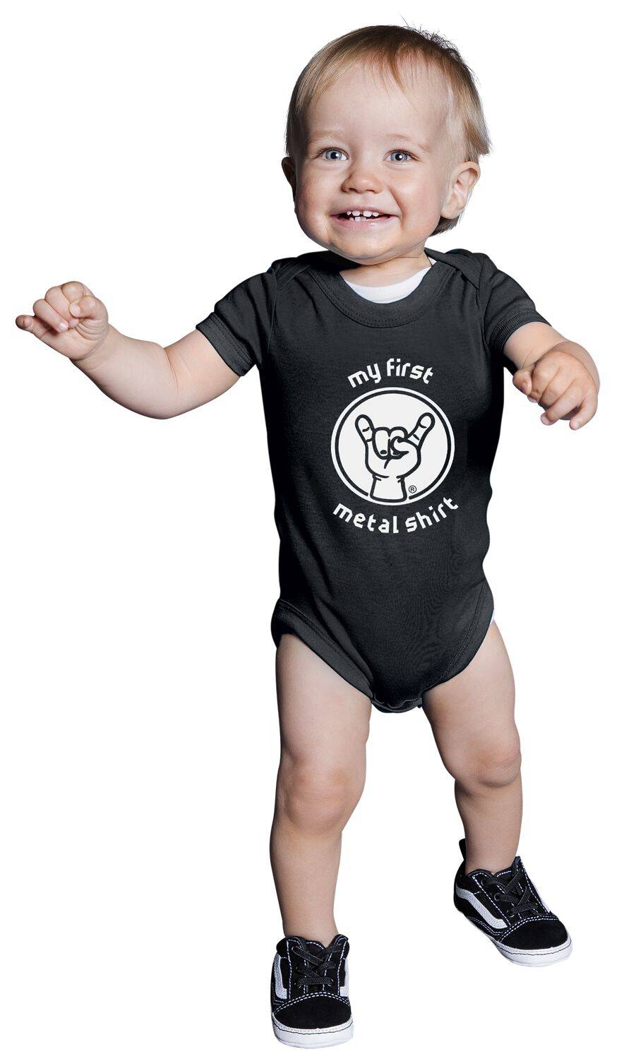 EMP "My First Metal Shirt" Body Schwarz Von Metal Kids