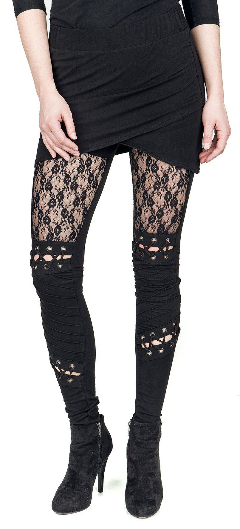 EMP "Myth Legging" Leggings Schwarz Von Poizen Industries
