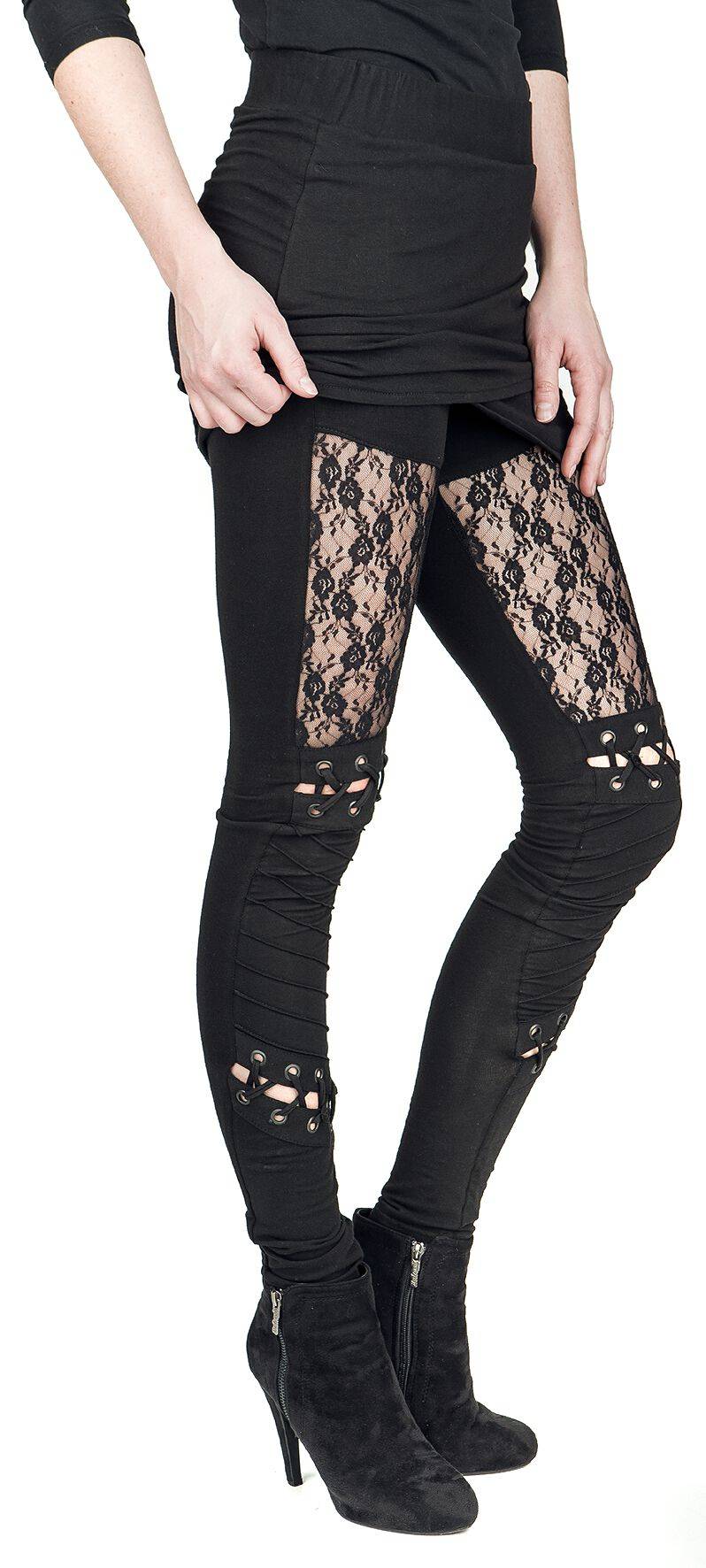 EMP "Myth Legging" Leggings Schwarz Von Poizen Industries