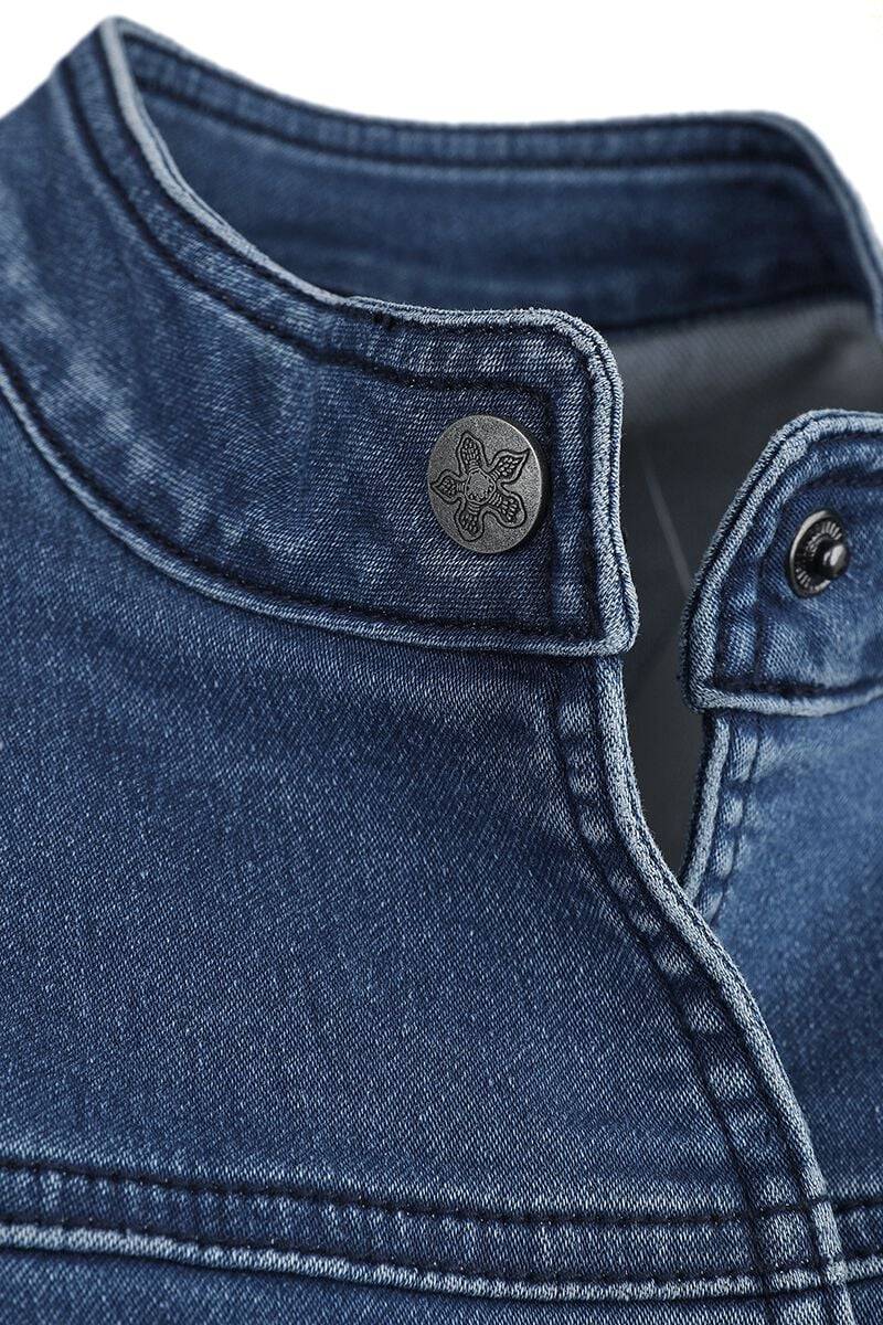 EMP "Nancy Wheeler" Jeansjacke Denim/blau Von Stranger Things