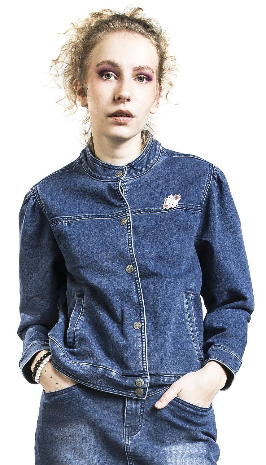 EMP "Nancy Wheeler" Jeansjacke Denim/blau Von Stranger Things