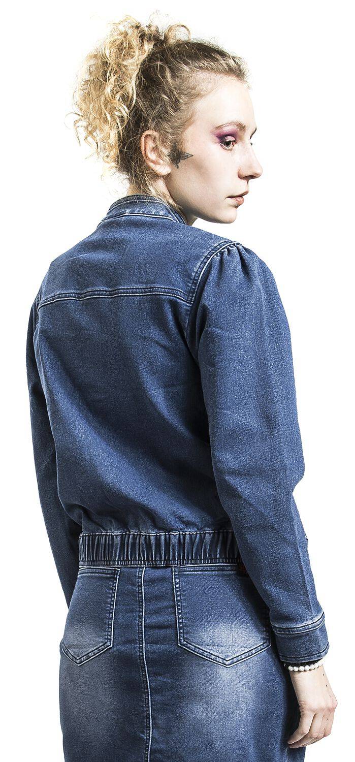 EMP "Nancy Wheeler" Jeansjacke Denim/blau Von Stranger Things