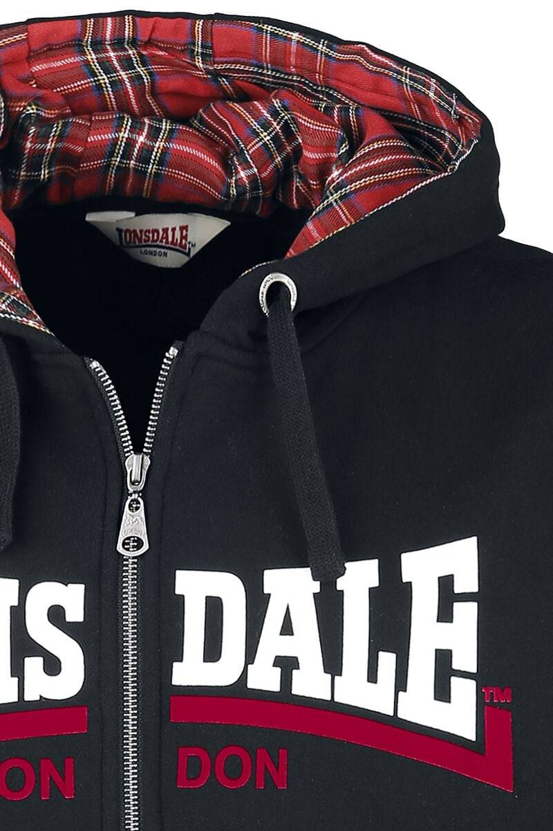 EMP "Nateby" Kapuzenjacke Schwarz Von Lonsdale London