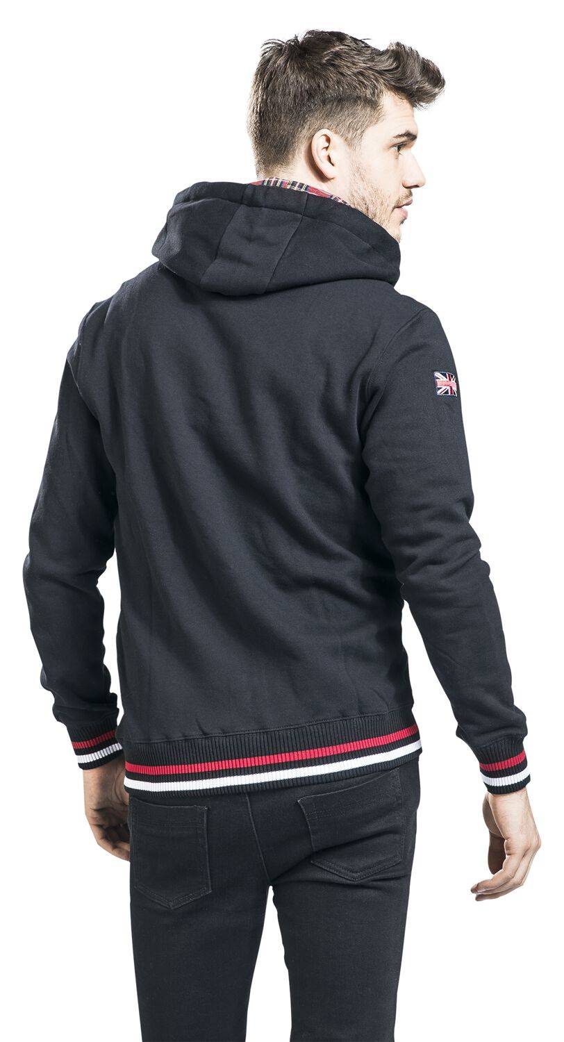 EMP "Nateby" Kapuzenjacke Schwarz Von Lonsdale London