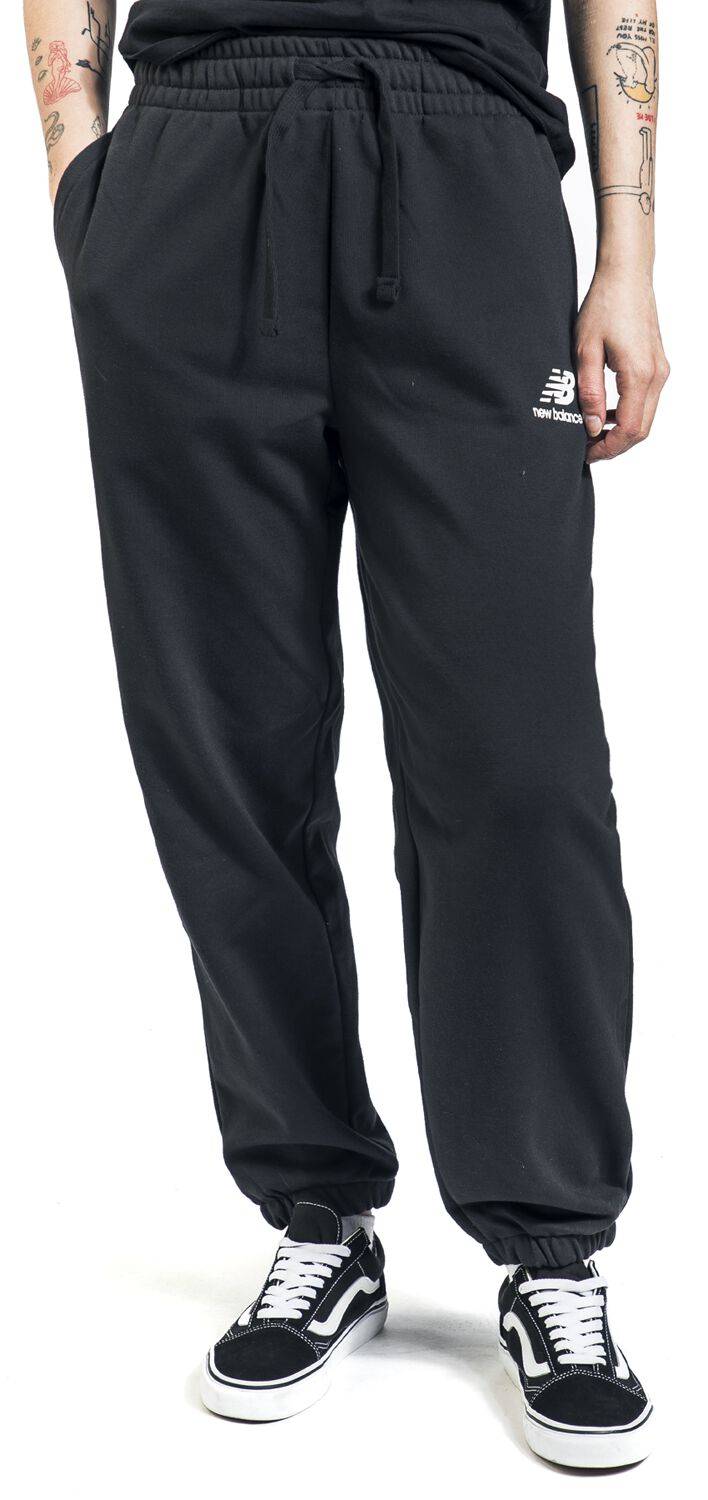 EMP "NB ESSENTIALS STACKED LOGO SWEAT PANT" Trainingshose Schwarz Von New Balance