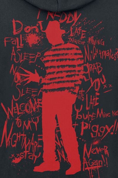 EMP "Never Sleep Again" Kapuzenpullover Schwarz Von A Nightmare On Elm Street