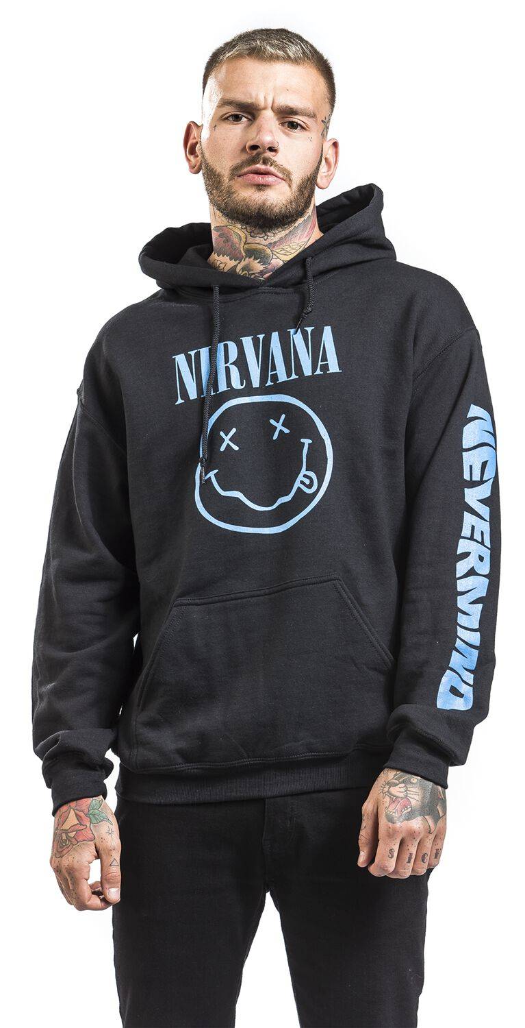 EMP "Nevermind Blue" Kapuzenpullover Schwarz Von Nirvana