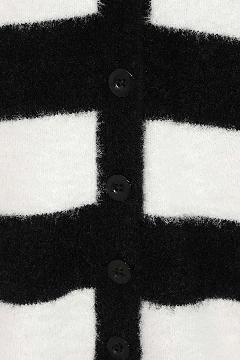 EMP "Nevermind Cardigan" Cardigan Schwarz/weiß Von Hell Bunny