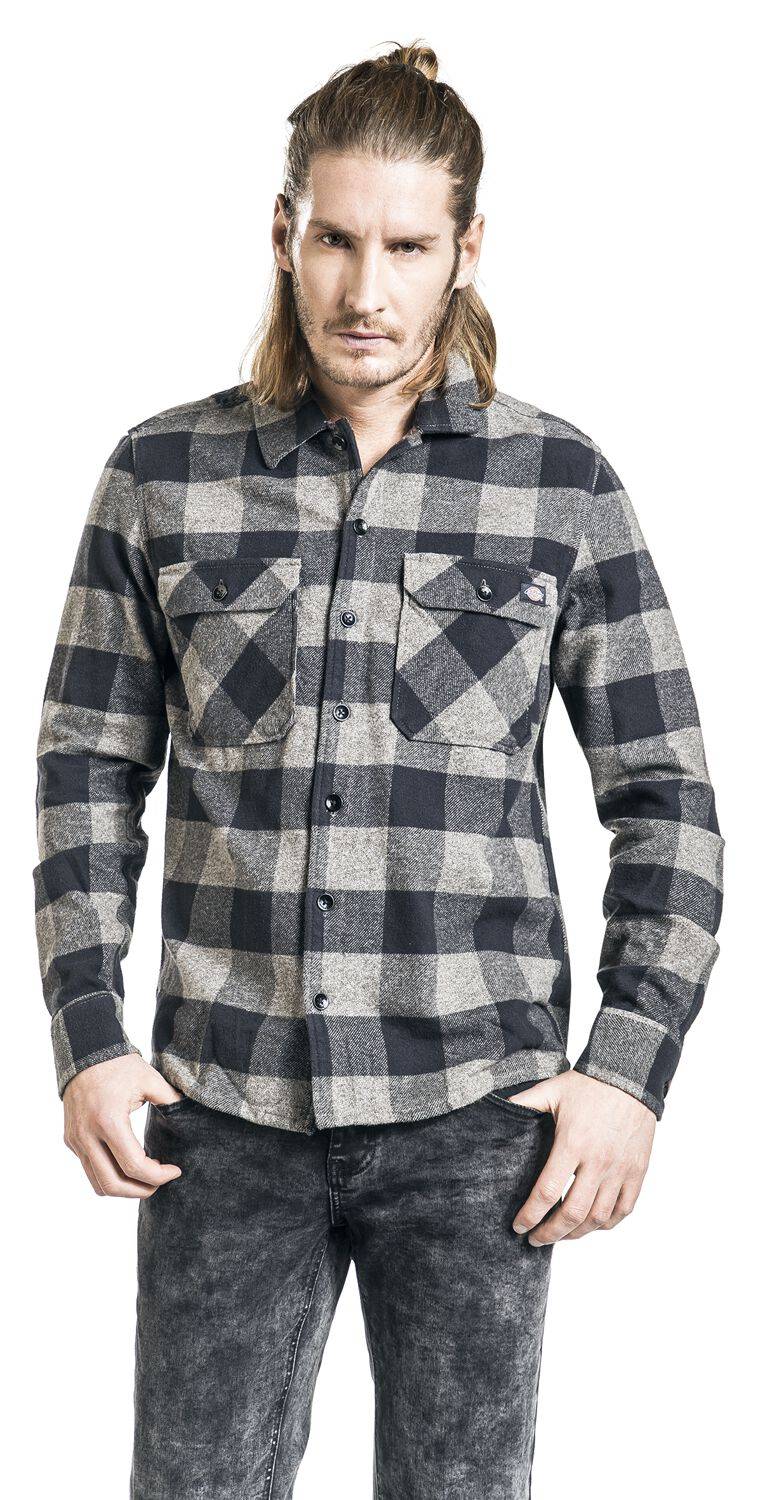 EMP "New Sacramento Shirt" Langarmhemd Grau Von Dickies