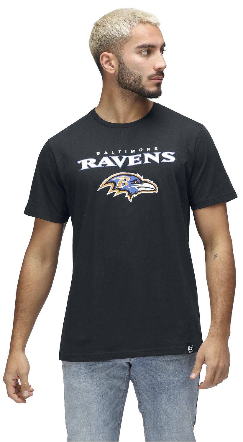 EMP "NFL Ravens Logo" T-Shirt Schwarz Von Recovered Clothing
