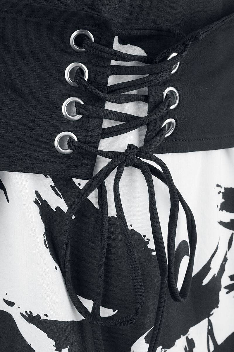 EMP "Night Of The Crow Top" T-Shirt Schwarz/weiß Von Vixxsin