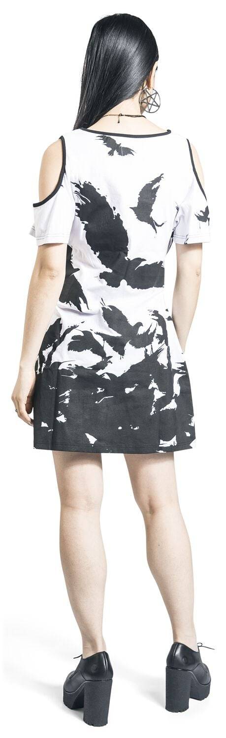 EMP "Night Of The Crow Top" T-Shirt Schwarz/weiß Von Vixxsin