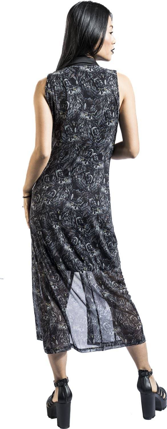 EMP "Night Owl Maxi Dress" Langes Kleid Multicolor Von Jawbreaker