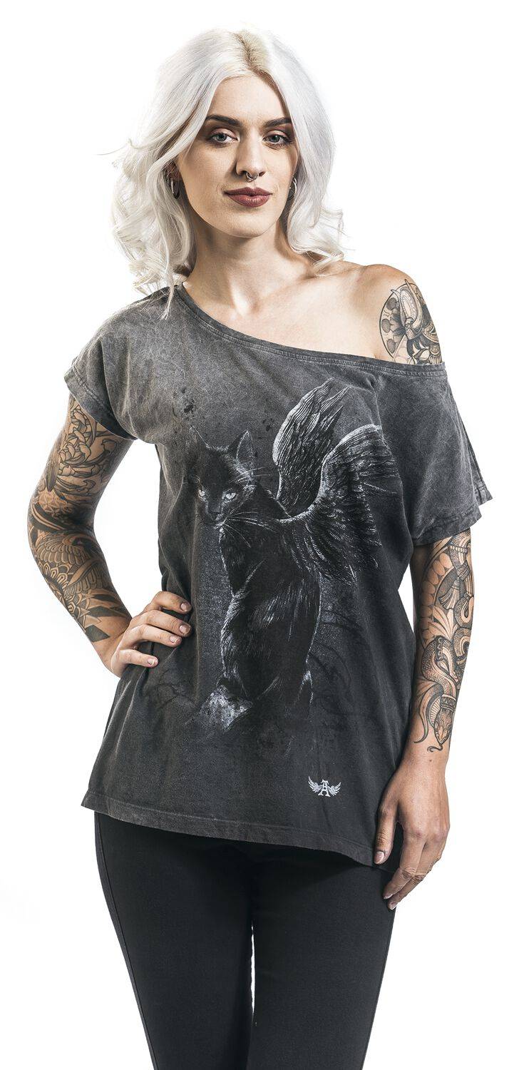 EMP "Nine Lives Vintage" T-Shirt Grau Von Alchemy England