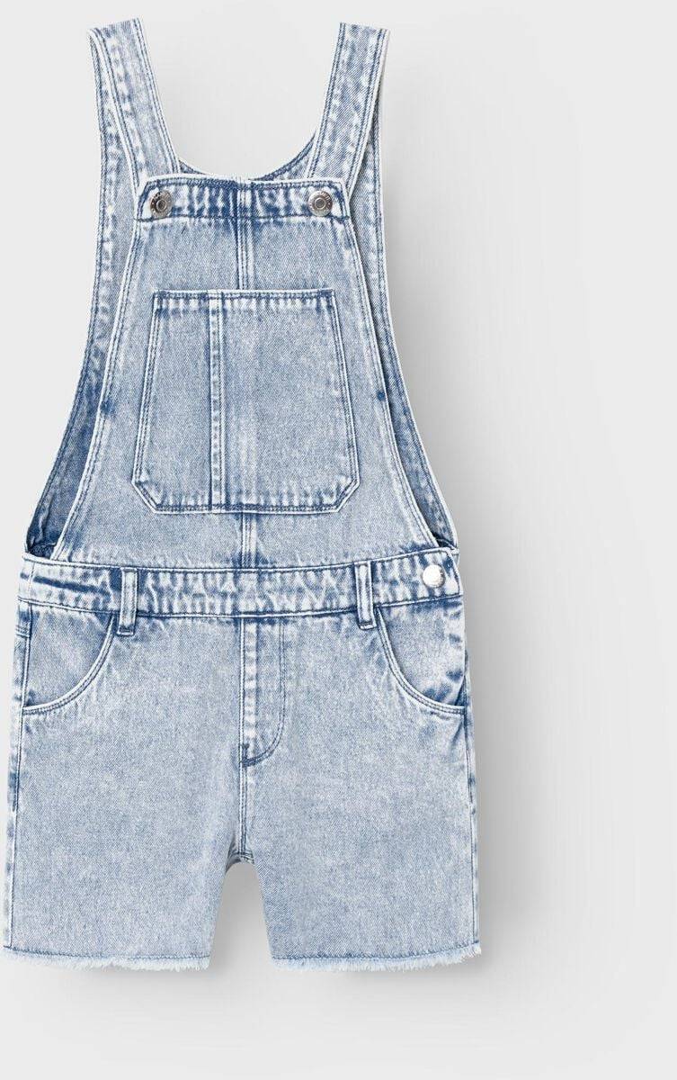EMP "NKFBella Reg DNM Bib Shorts" Short hellblau von name it