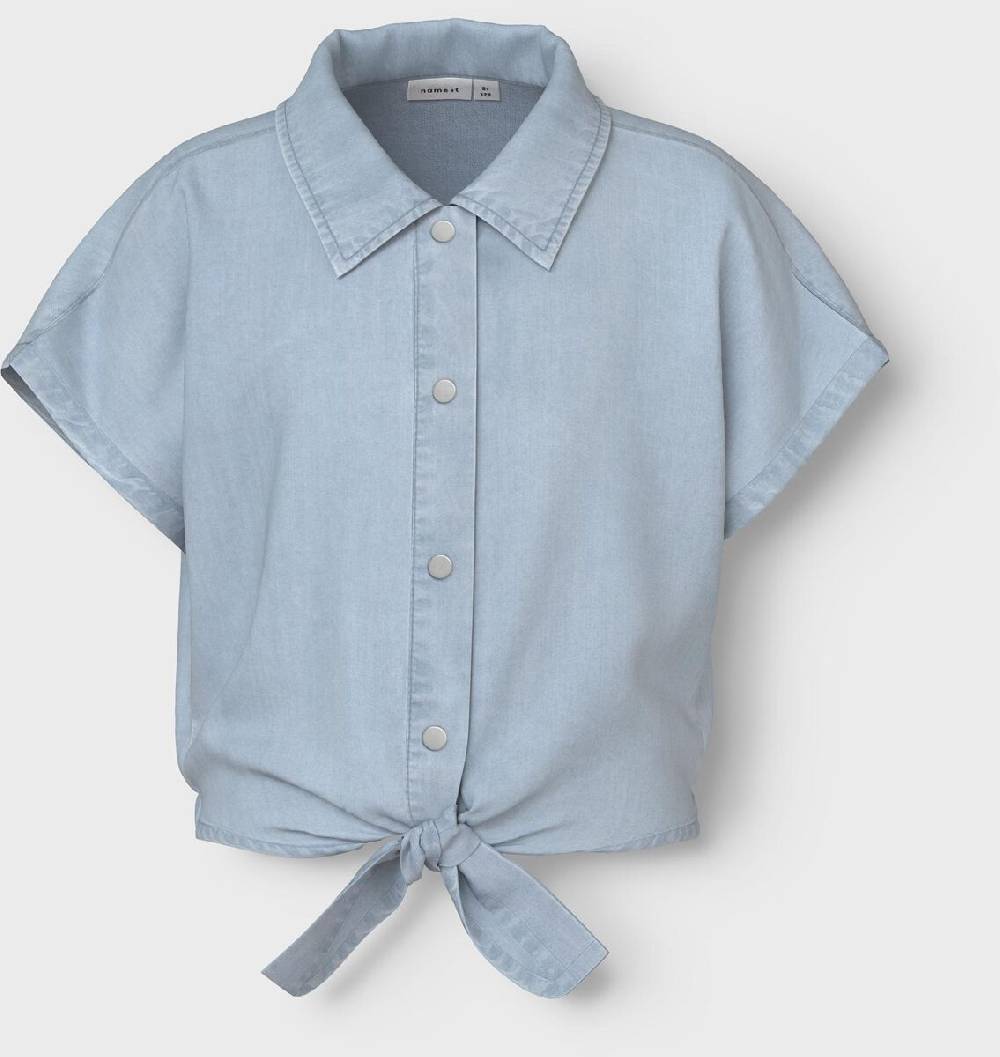 EMP "NKFClara DNM Cap Sleeve" Hemd hellblau von name it