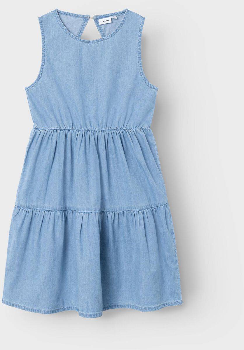 EMP "NKFSigne SL DNM Dress" Kleid hellblau von name it