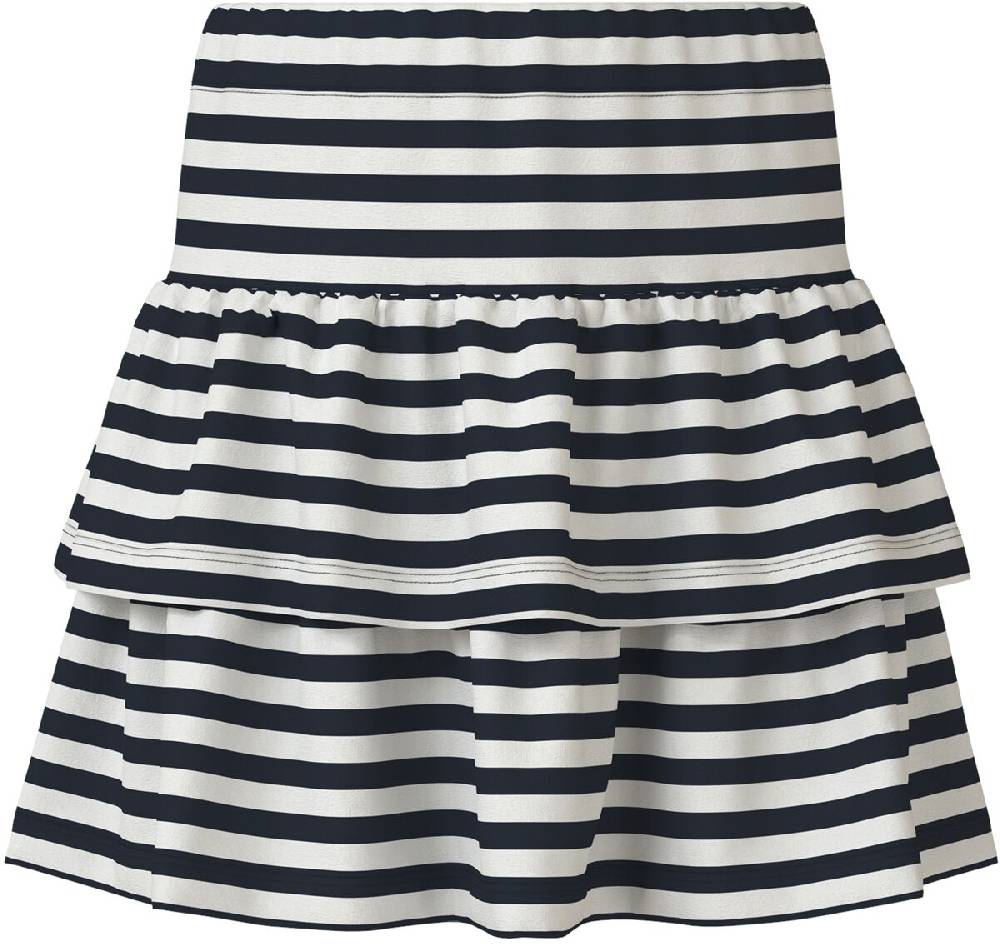 EMP "NKFVigea Capsl Top & Skirt" T-Shirt Blau/weiß Von Name It