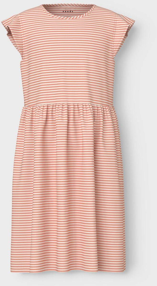 EMP "NKFVinanna Capsl Dress" Kleid orange/weiß von name it