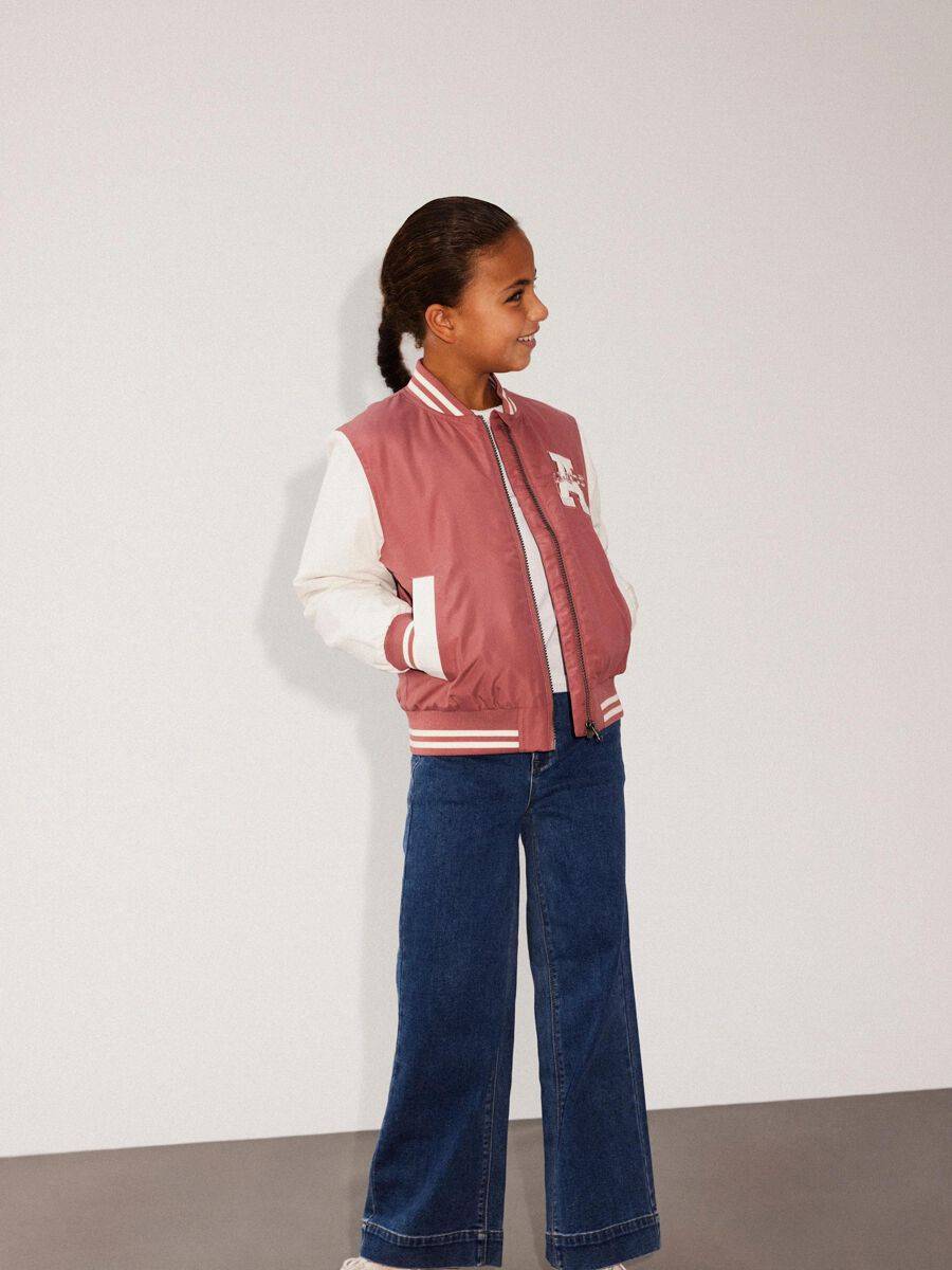 EMP "NKNMain Bomber Jacket" Jacke Rosa/weiß Von Name It