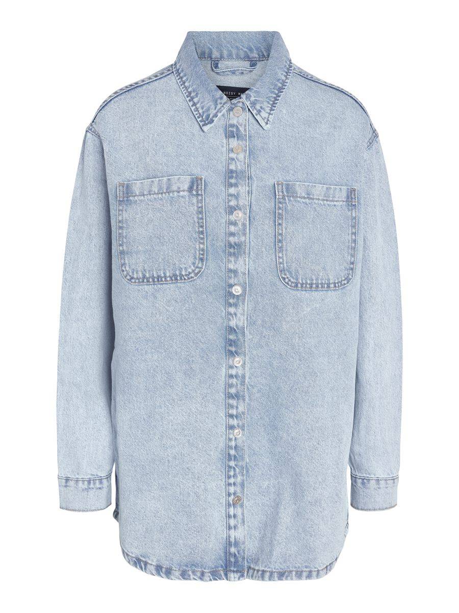 EMP "NMalva L/S Denim Shacket AZ352LB NOOS" Jeanshemd hellblau von Noisy May