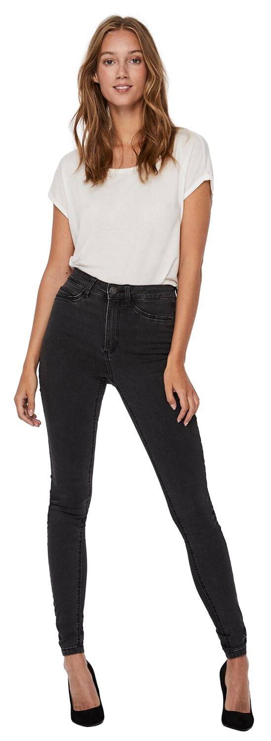 EMP "NMCallie HW Skinny Jeans" Jeans Dunkelgrau Von Noisy May