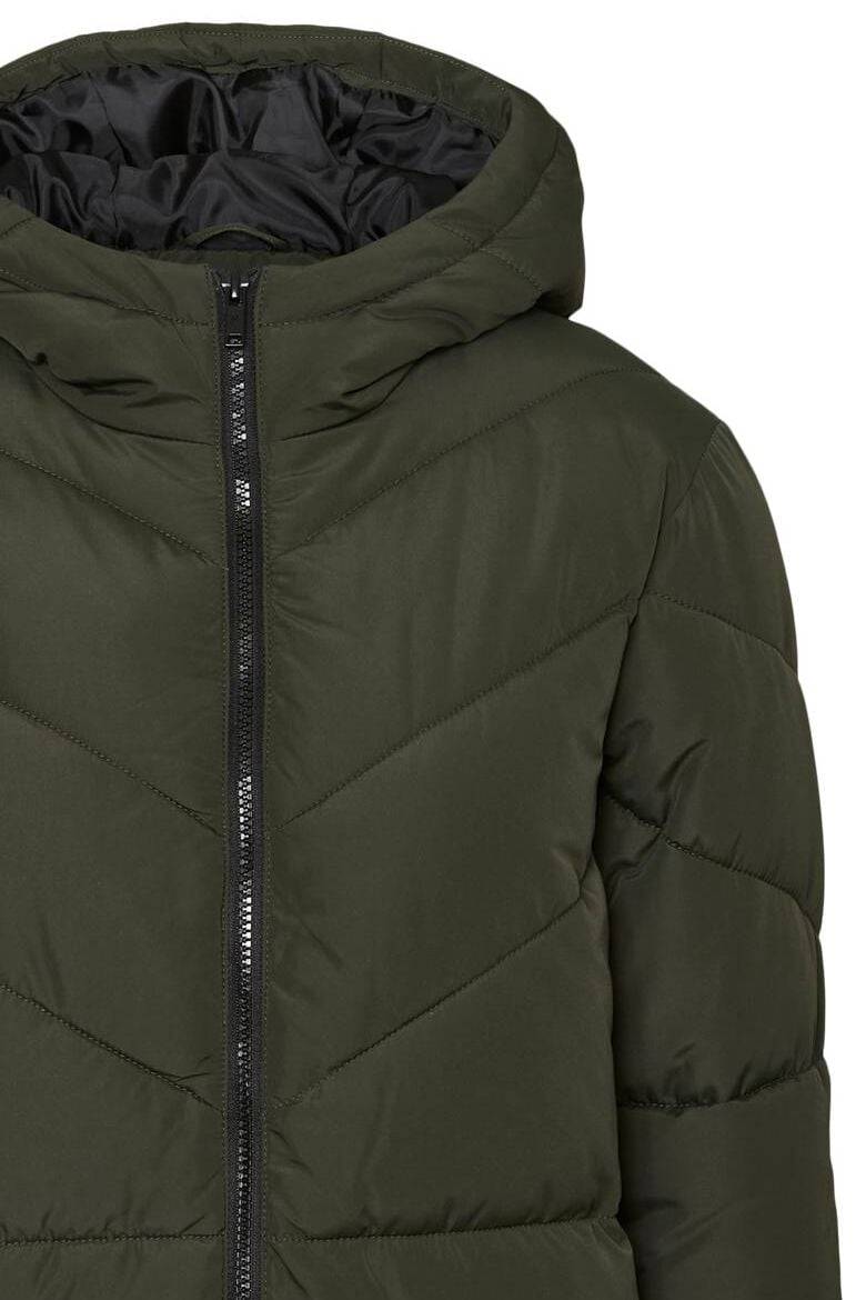 EMP "NMDalcon Long Jacket" Wintermantel Oliv Von Noisy May
