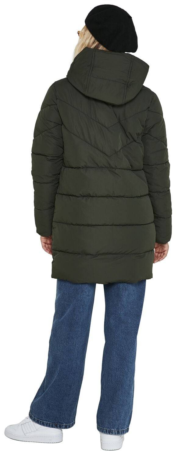 EMP "NMDalcon Long Jacket" Wintermantel Oliv Von Noisy May