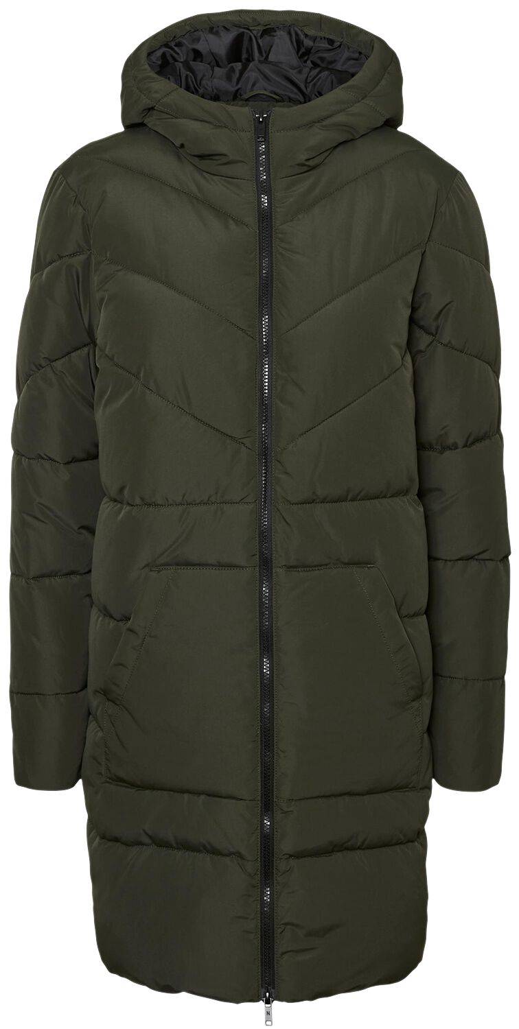 EMP "NMDalcon Long Jacket" Wintermantel oliv von Noisy May
