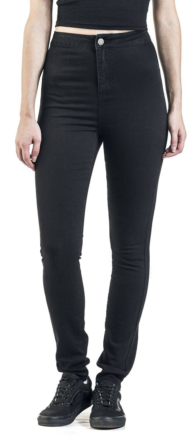 EMP "NMElla Super High Jeans" Jeans Schwarz Von Noisy May