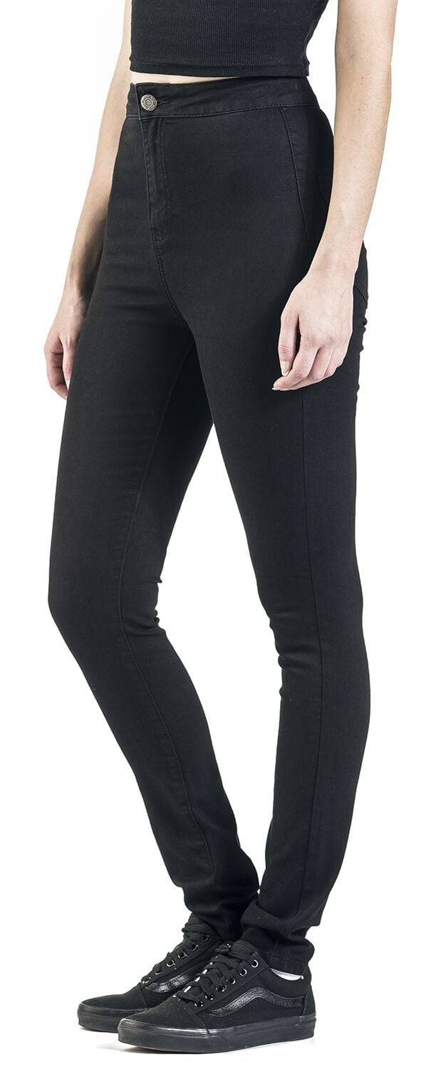 EMP "NMElla Super High Jeans" Jeans Schwarz Von Noisy May