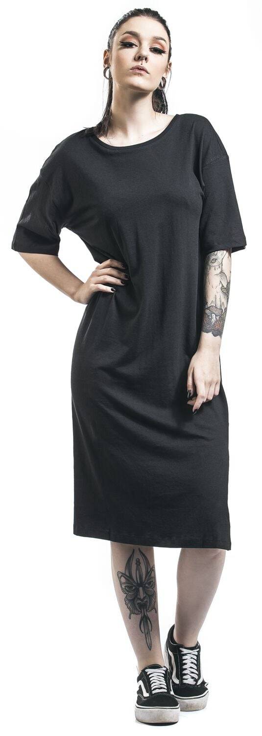 EMP "NMMayden 2/4 Dress" Mittellanges Kleid Schwarz Von Noisy May