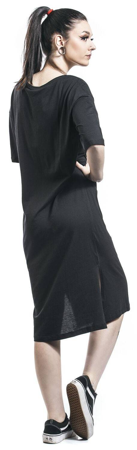 EMP "NMMayden 2/4 Dress" Mittellanges Kleid Schwarz Von Noisy May