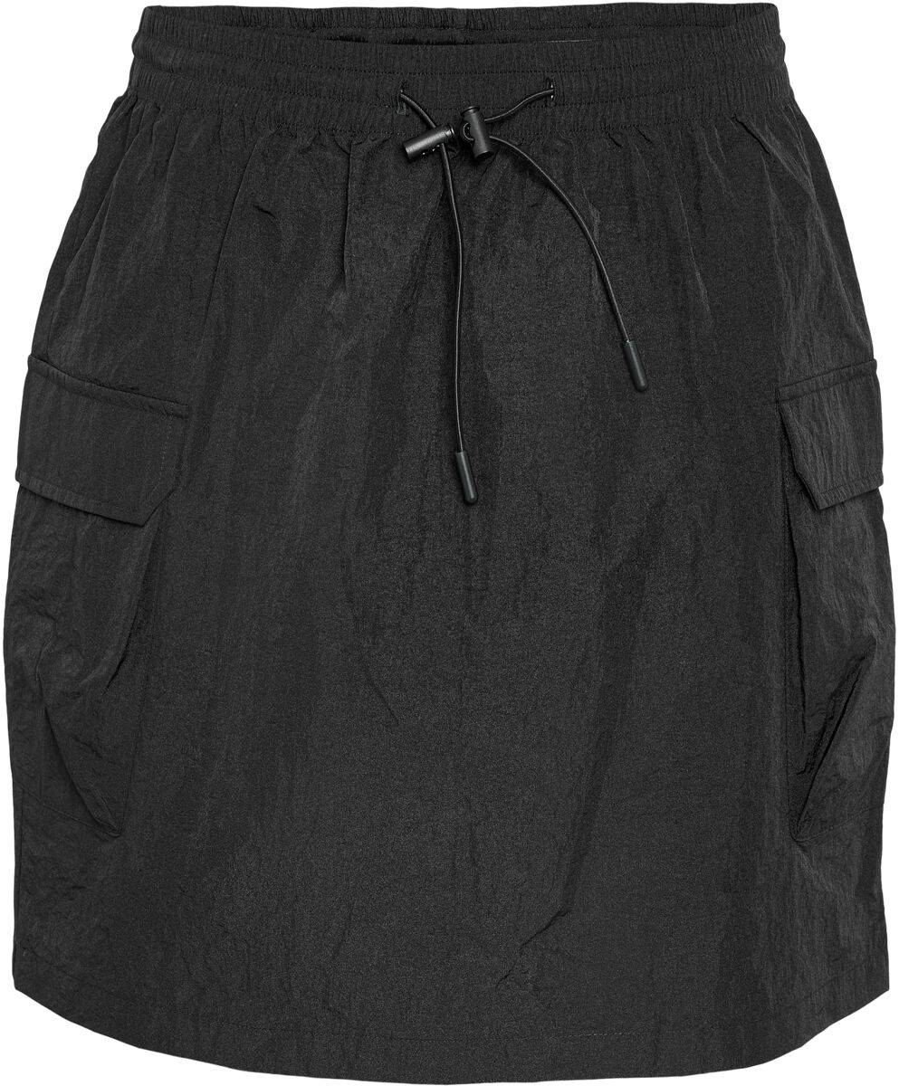 EMP "NMMolly Cargo HW String Skirt WVN" Kurzer Rock schwarz von Noisy May