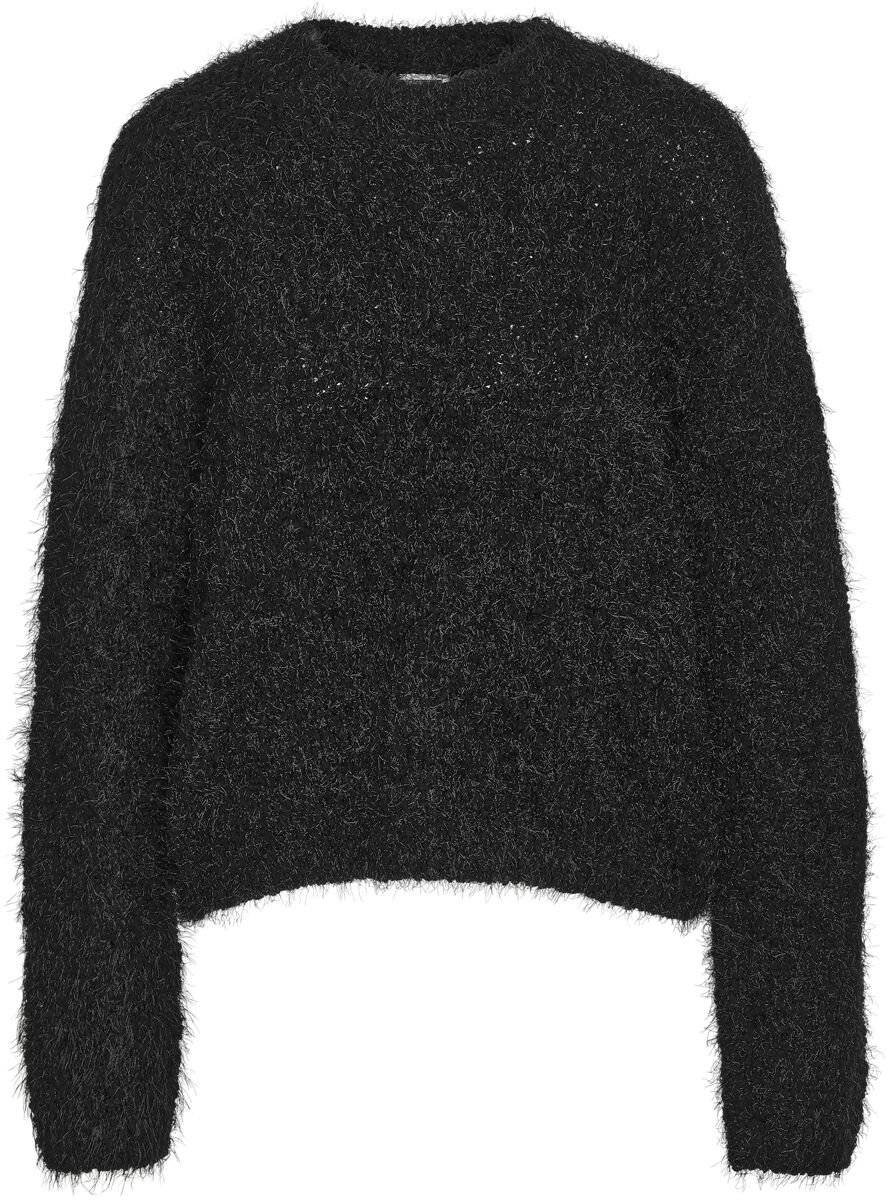 EMP "NMSassy L/S O-Neck Knit NOOS" Strickpullover schwarz von Noisy May
