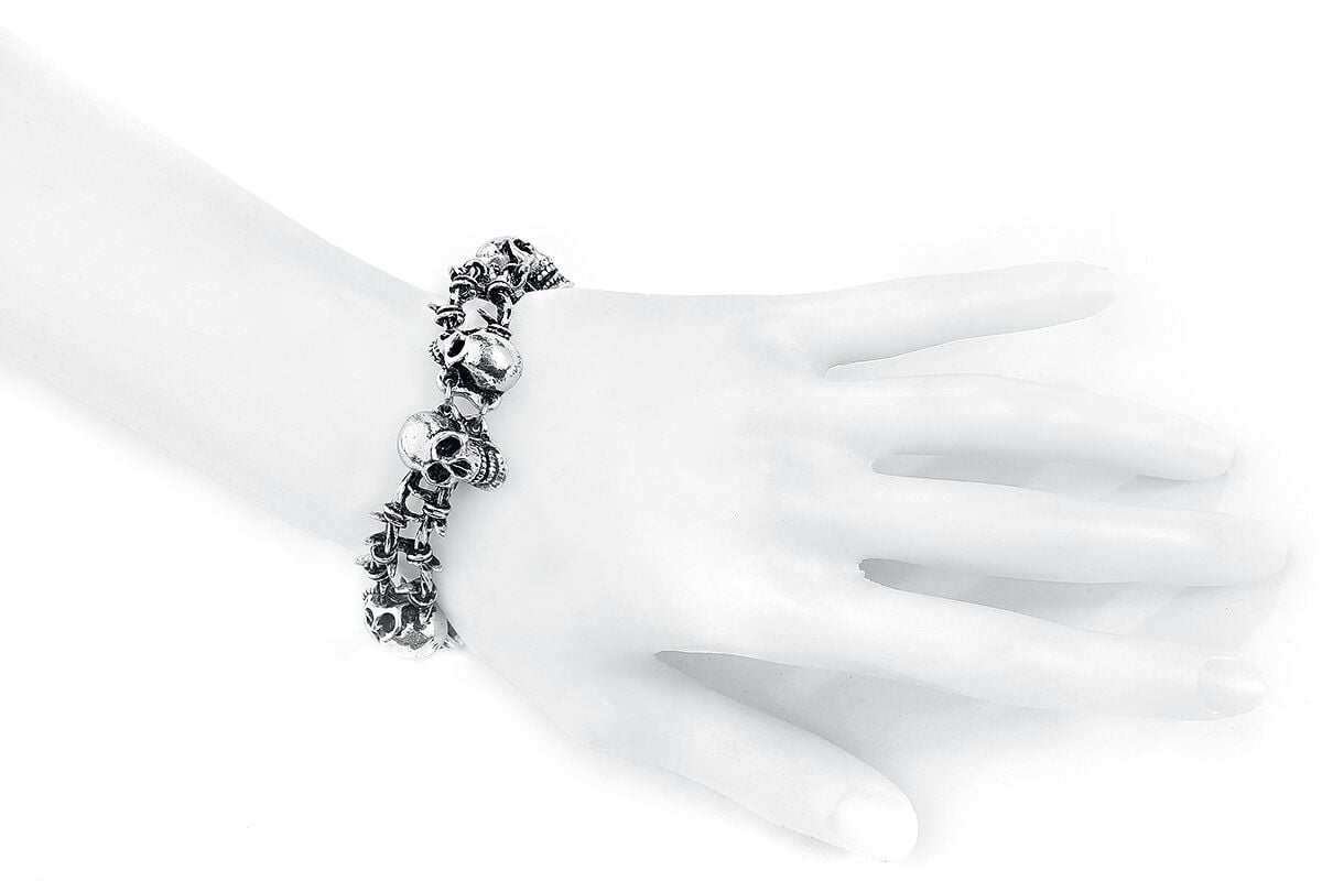 EMP "No Man's Land" Armband Silberfarben Von Alchemy Gothic