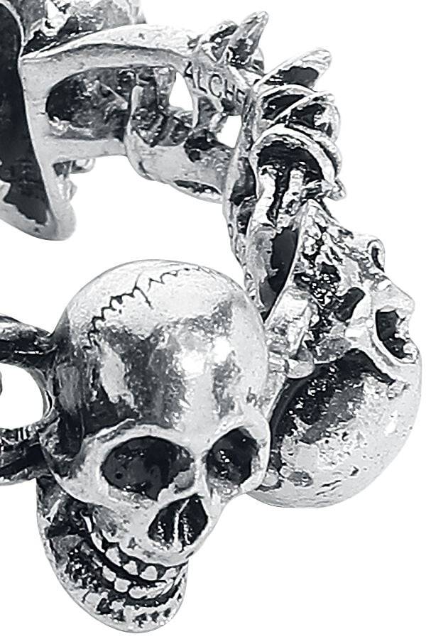 EMP "No Man's Land" Armband Silberfarben Von Alchemy Gothic