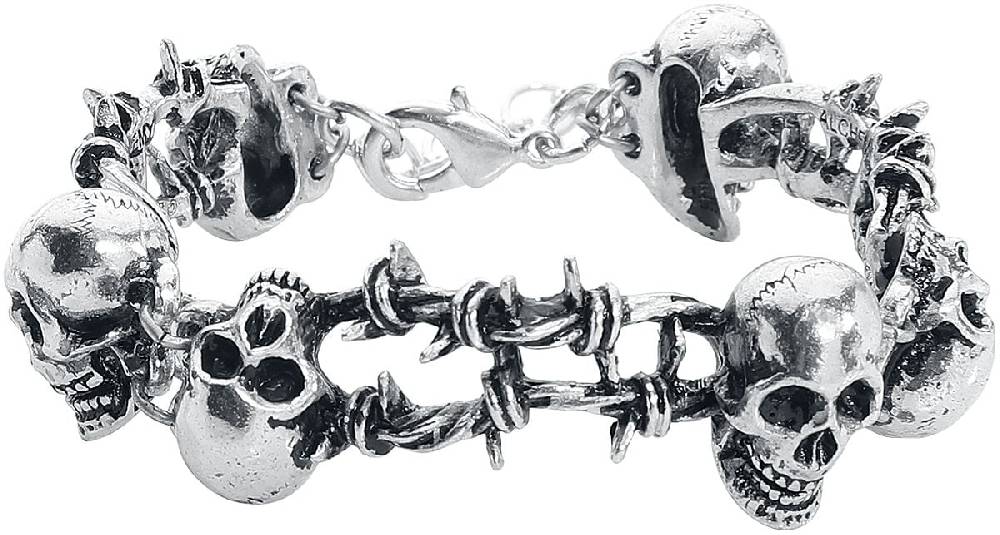 EMP "No Man's Land" Armband silberfarben von Alchemy Gothic