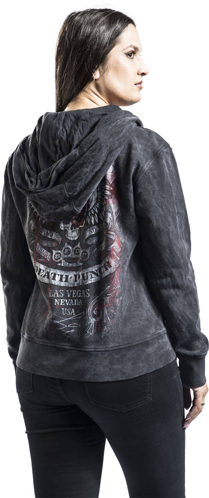 EMP "No Regrets" Kapuzenjacke Grau Von Five Finger Death Punch