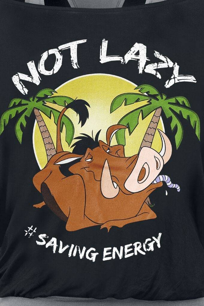 EMP "Not Lazy" T-Shirt Schwarz/grau Von Der König Der Löwen