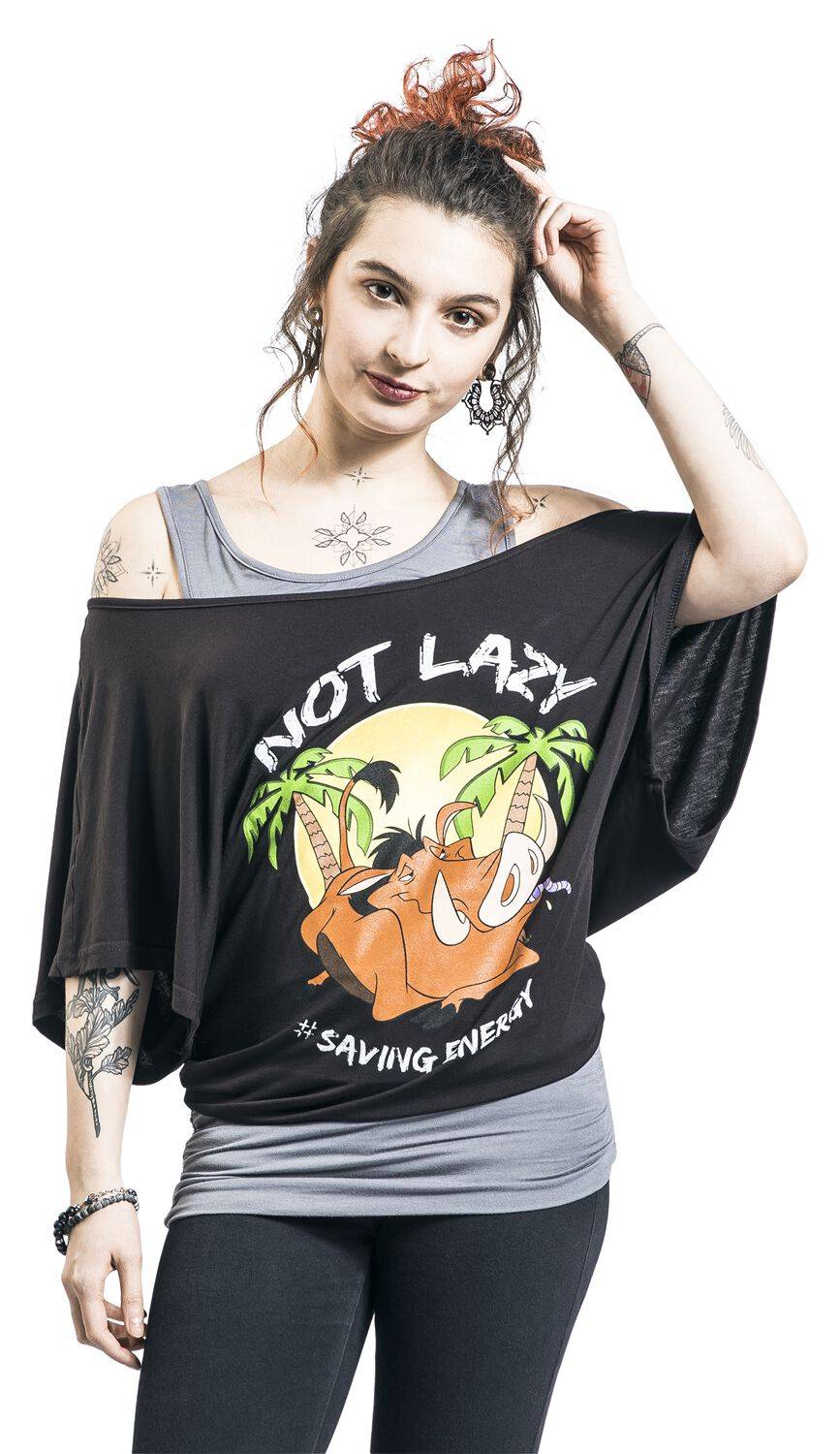 EMP "Not Lazy" T-Shirt Schwarz/grau Von Der König Der Löwen